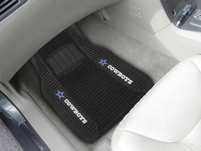 Dallas Cowboys Deluxe Car Mat 2 Piece 20" x 27" Universal Fit 