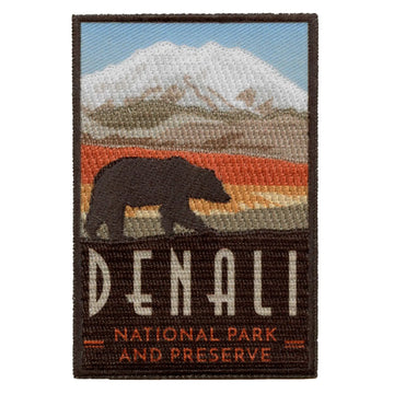 Denali National Park and Preserve Patch Alaska Animals Nature Sublimated Embroidery Iron On