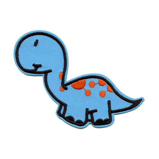 Baby Brontosaurus Dinosaur Embroidered Iron on Patch 