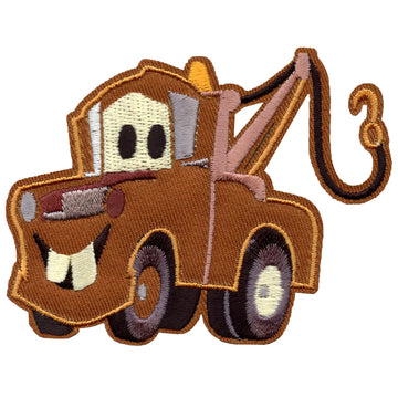 Disney Cars Mater Pose Patch Brown Pickup Truck Embroidered Iron On