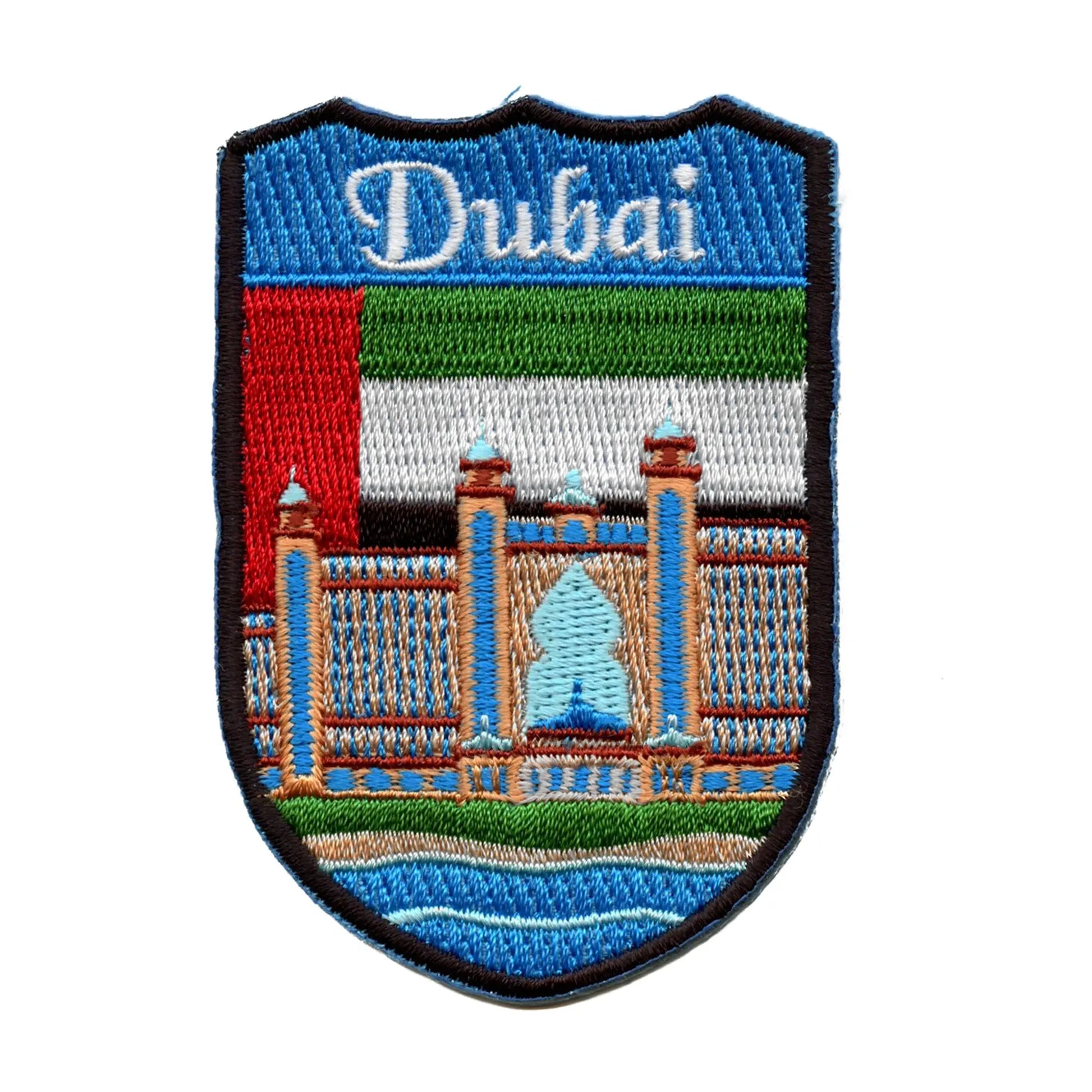 United Arab Emirates Dubai Patch Shield Travel Memory Embroidered Iron On 