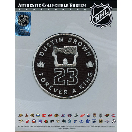 2023 Los Angeles Kings Dustin Brown Retirement Ceremony Jersey Patch Forever A King