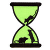 Enchanted Rat Hourglass Patch Sands Of Time Embroidered Iron on 