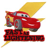 Disney Cars "Fast As Lightning" Embroidered Applique Patch 