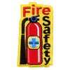 Fire Safety With Fire Extinguisher Embroidered Iron On Patch 