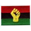 Pan-African Flag With Fist Embroidered Iron On Patch 