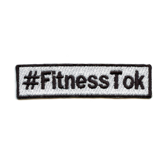 #FitnessTok Patch Popular Hashtag Embroidered Iron On 