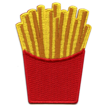 French Fries Embroidered Iron On Patch 