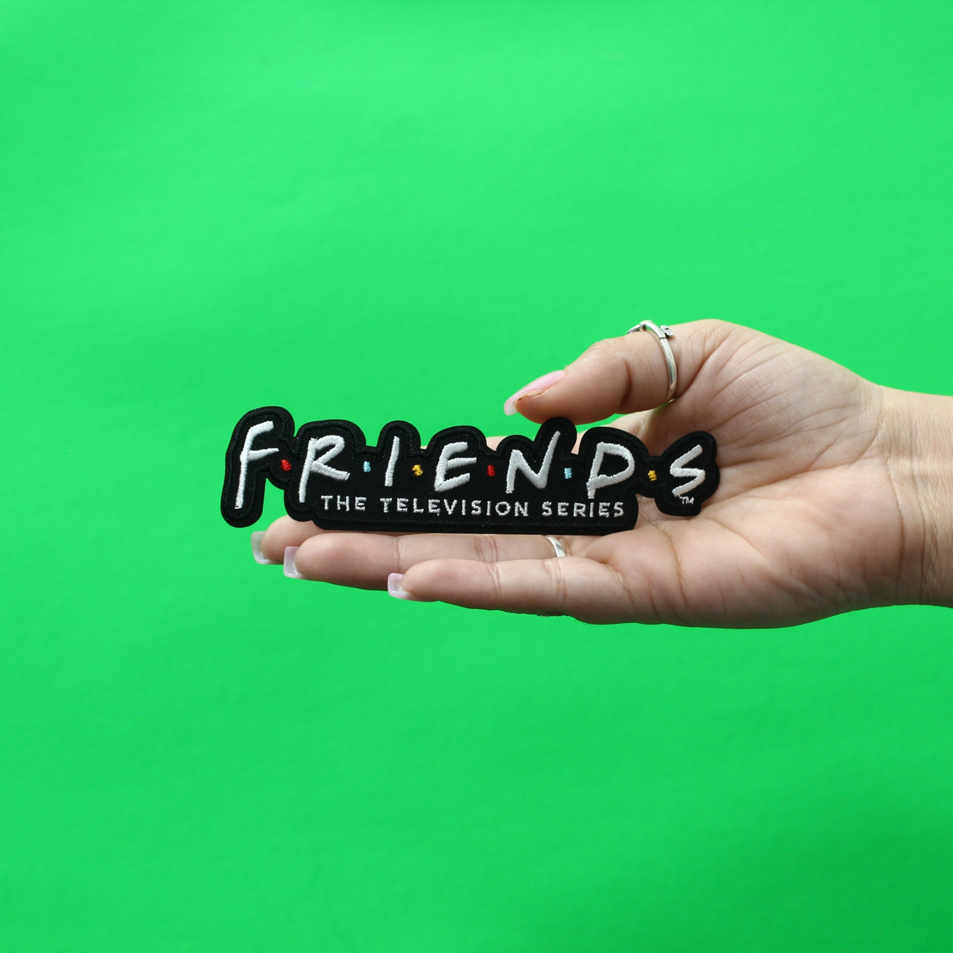 Friends Sitcom Main Logo Patch 90s Nostalgia TV Embroidered Iron On