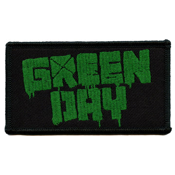 Green Day Spray Paint Logo Patch Punk Rock Band Embroidered Iron On