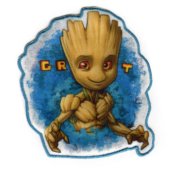 Guardians of the Galaxy Kid Groot Patch Marvel Portrait Embroidered Iron On