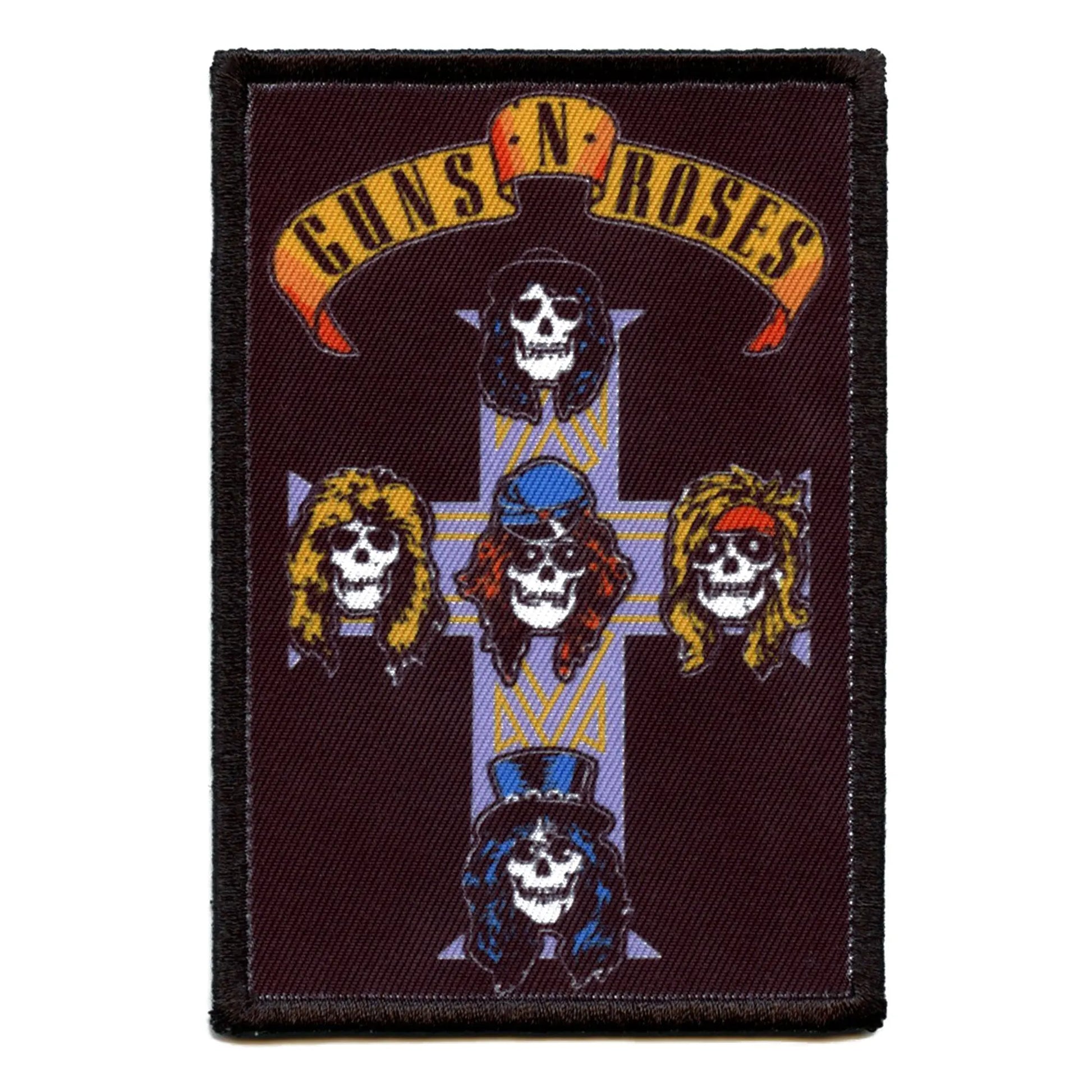 Guns N' Roses Nightrain Cross Patch Metal Rock Band Sublimated Iron On