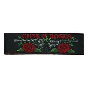 Guns N' Roses Logo Strip Patch Metal Rock Band Woven Iron On