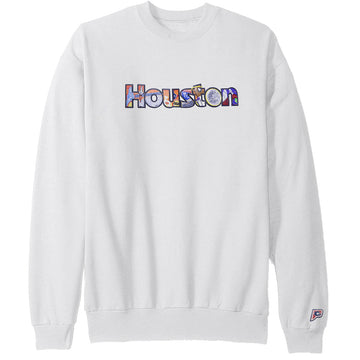 Patch Collection's Houston Texas Iconic Collage Unisex Crew Neck Sweatshirt 