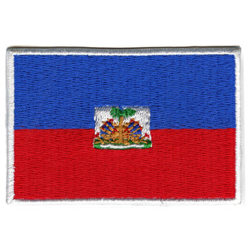 Haiti Flag Patch Country Pride Embroidered Iron On 