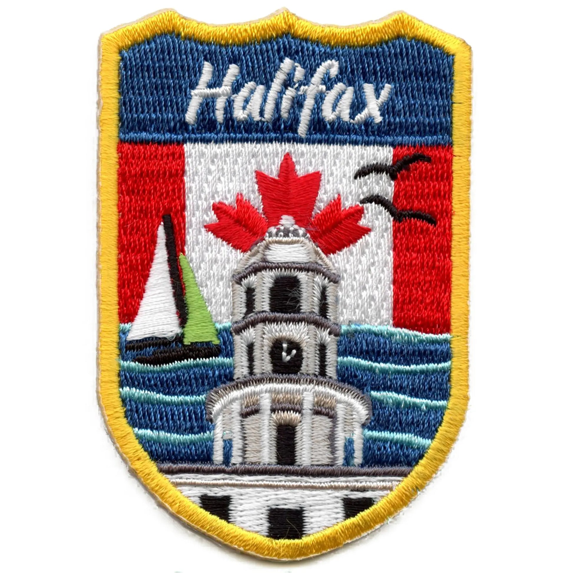 Halifax Canada Shield Embroidered Iron On Patch 