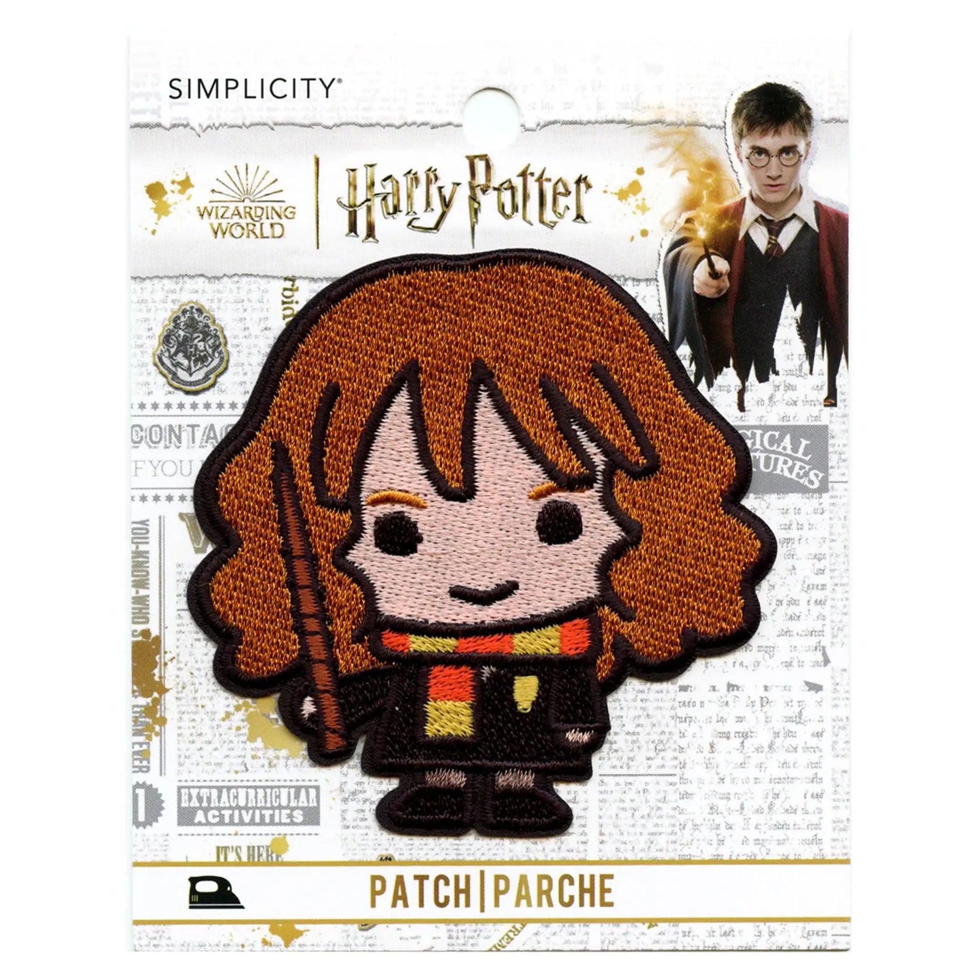 Harry Potter Hermione Granger Emoji Patch Gryffindor Wand Witch Embroidered Iron On