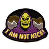 He-Man Masters Of The Universe Skeletor I Am Not Nice Embroidered Iron On Patch 