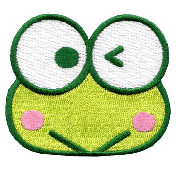 Kero Kero Keroppi Wink Patch Hello Kitty Cartoon Embroidered Iron On