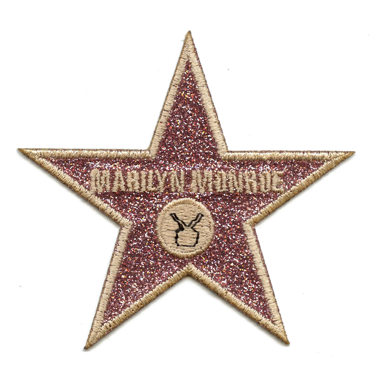 Marilyn Monroe Hollywood Star Patch Walk of Fame Embroidered Iron on 