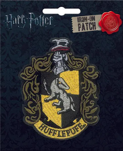 Harry Potter Hufflepuff Crest Embroidered Iron On Patch