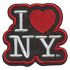 I Love New York Die Cut Sew-On Patch Black/White 