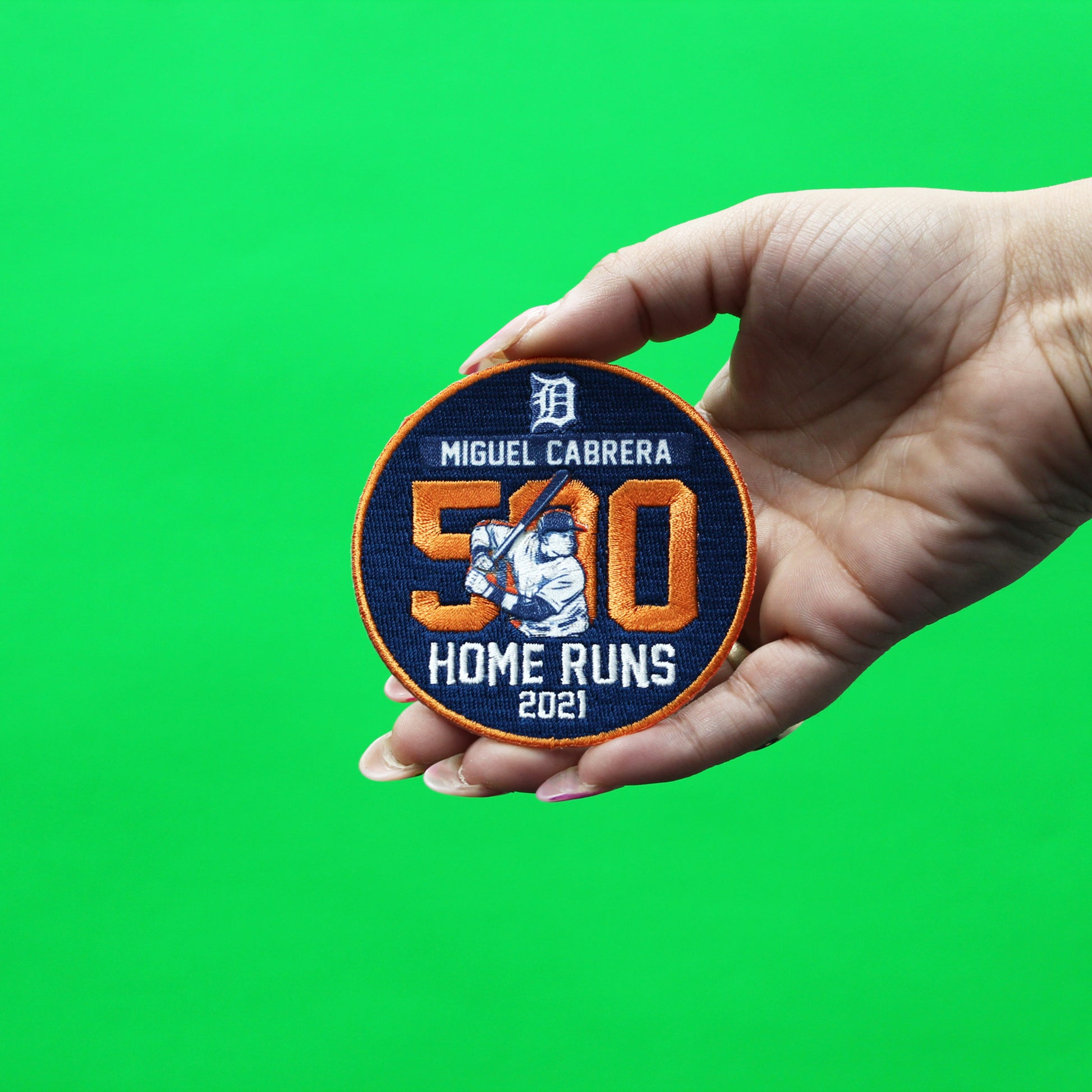 Detroit Tigers Miguel Cabrera 500 Homeruns Commemorative Patch 