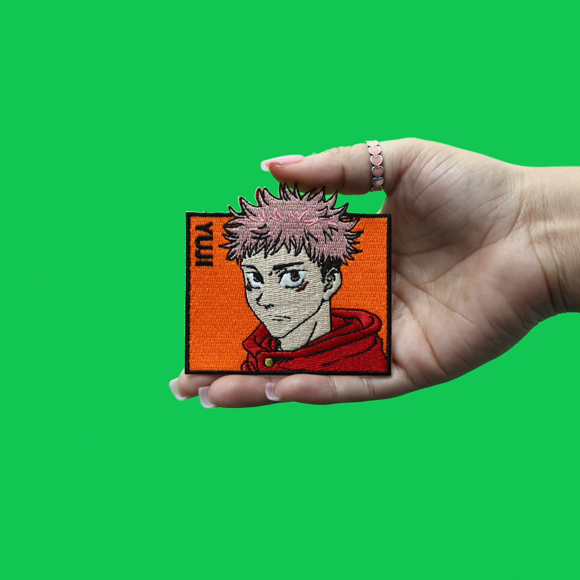 Jujutsu Kaisen Yuji Portrait Patch High School Club Embroidered Iron On