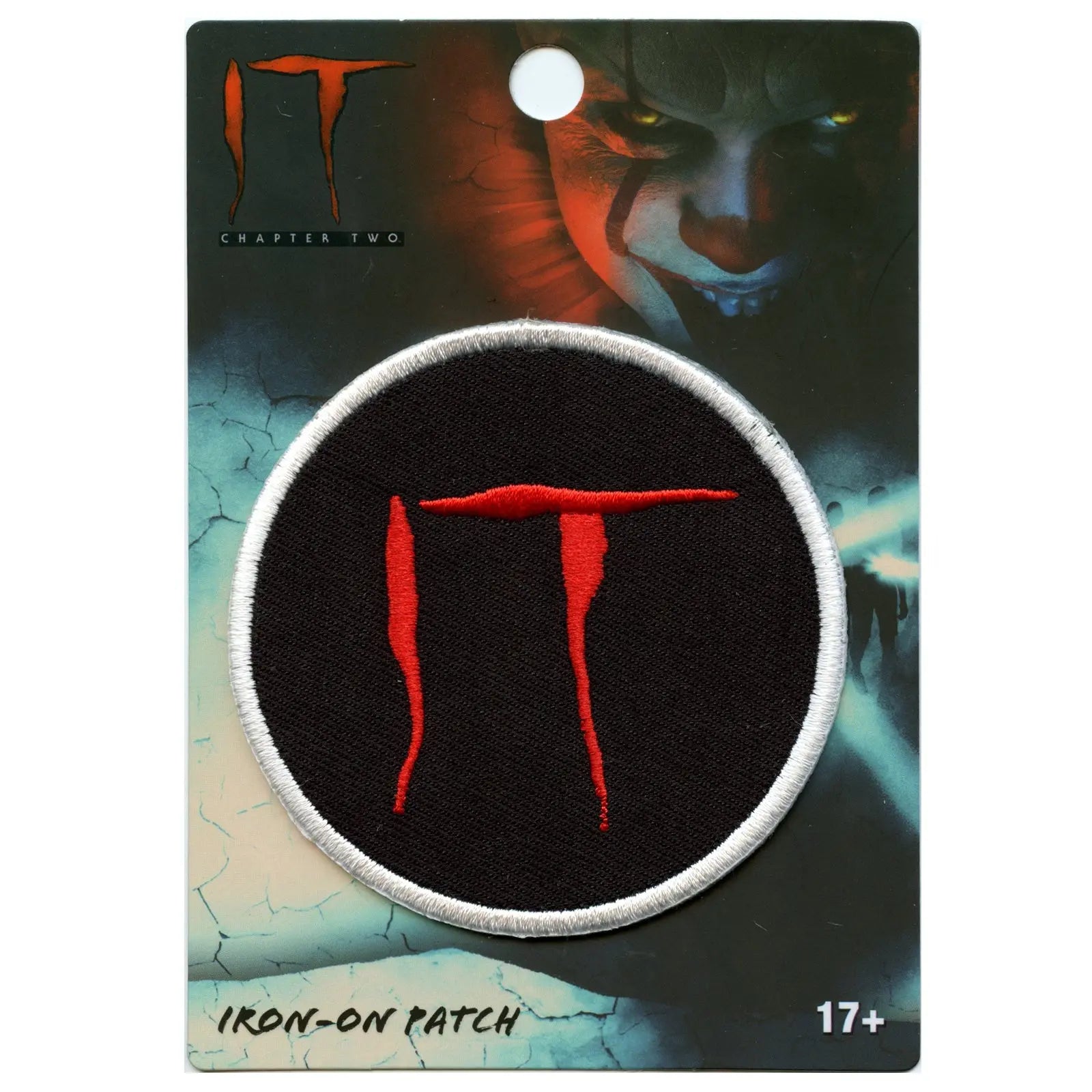 Official "IT" Round Embroidered Iron On Patch 