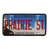 Illinois Prairie License Plate Patch Land Of Lincoln Embroidered Iron On 