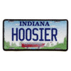 Indiana State License Plate Patch Hoosier Travel Sublimated Iron On