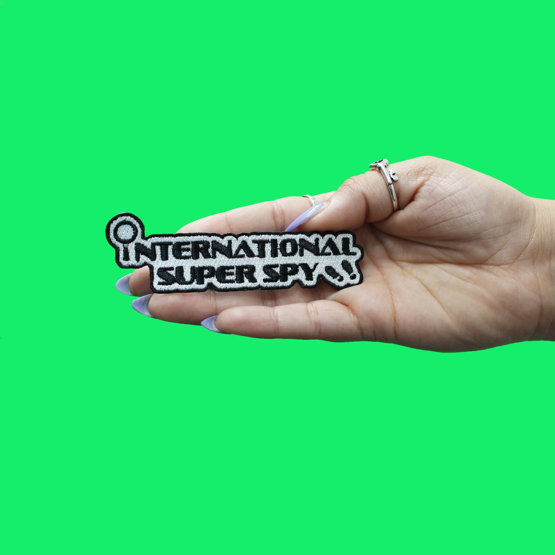 International Super Spy Patch Cartoon Song Embroidered Iron On 