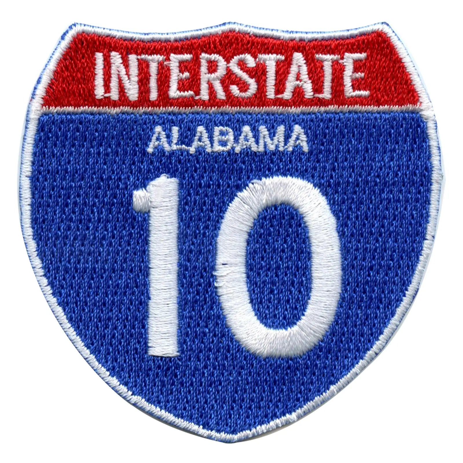 Interstate 10 I-10 Road Sign Embroidered Iron On Patch 