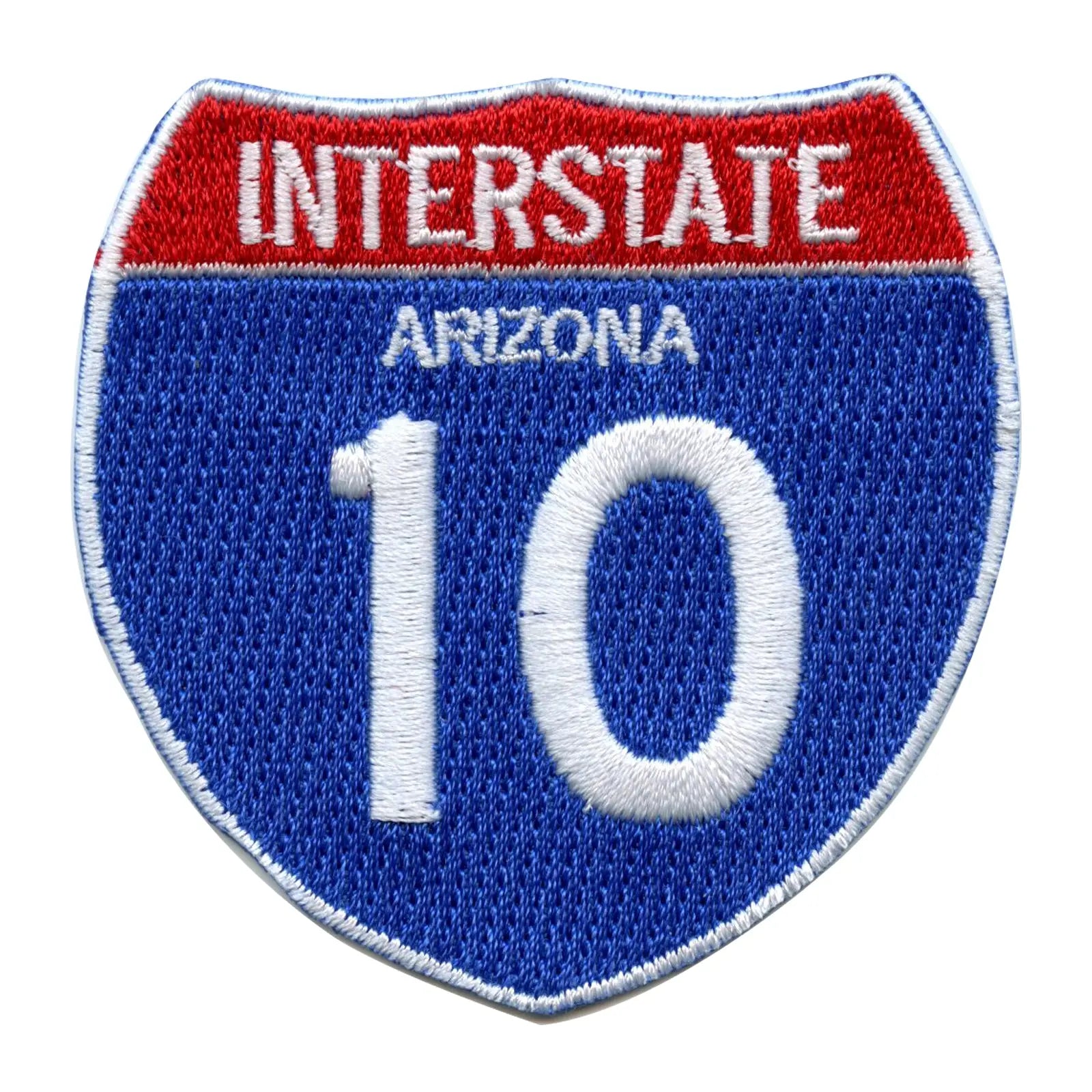 Interstate 10 I-10 Road Sign Embroidered Iron On Patch 