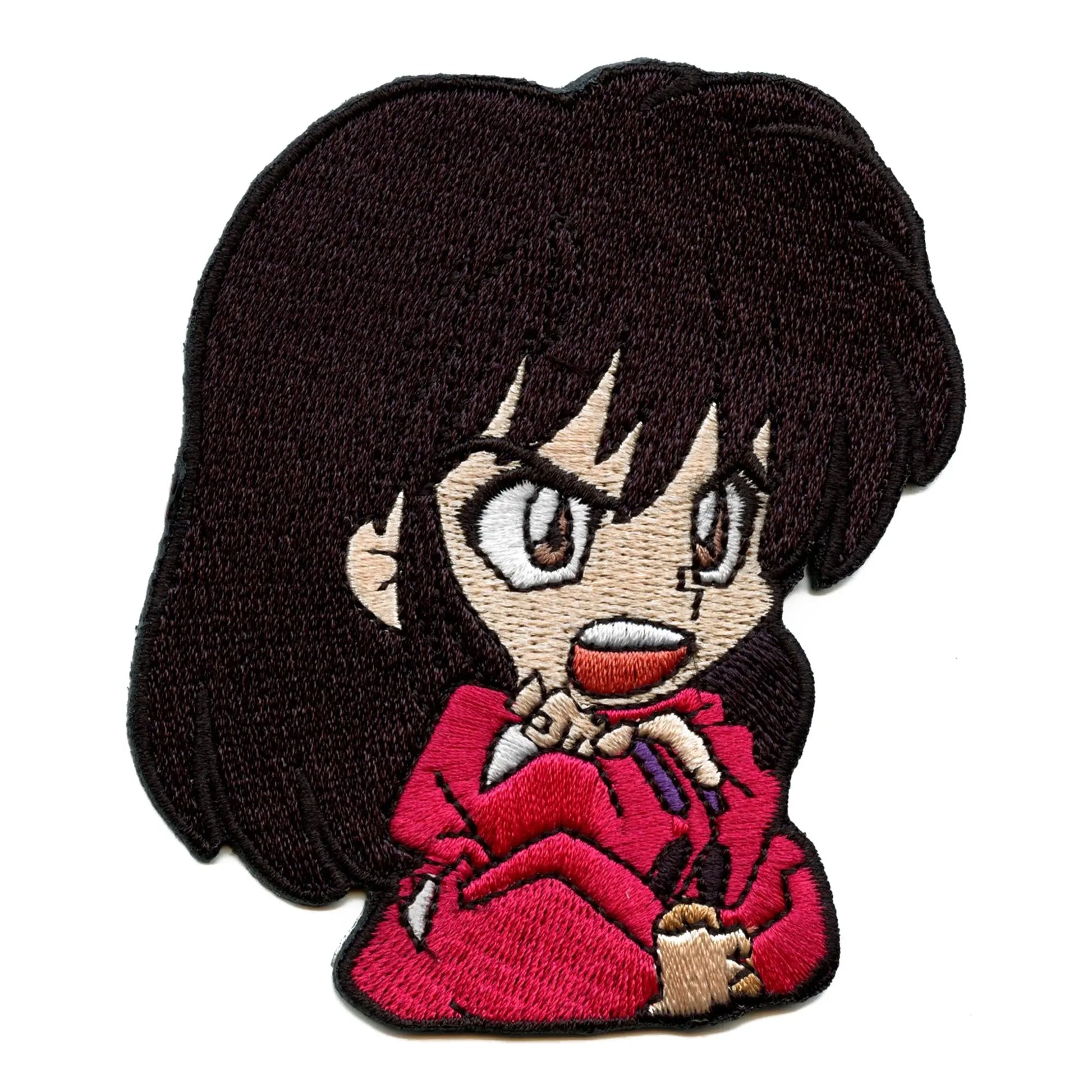 Inuyasha Human Form Patch Chibi Red Hakama Embroidered Iron On 