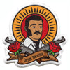 Jesus Malverde Folklore Saint Patch Sinaloa Generous Bandit Sublimated Iron On