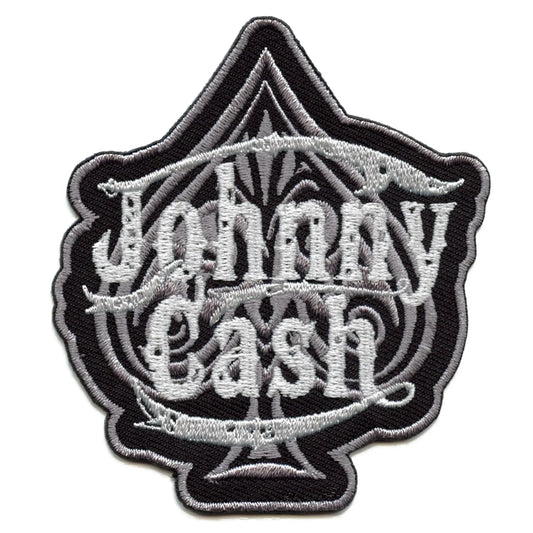 Johnny Cash Silver Spade Patch Country Legend Icon Embroidered Iron On