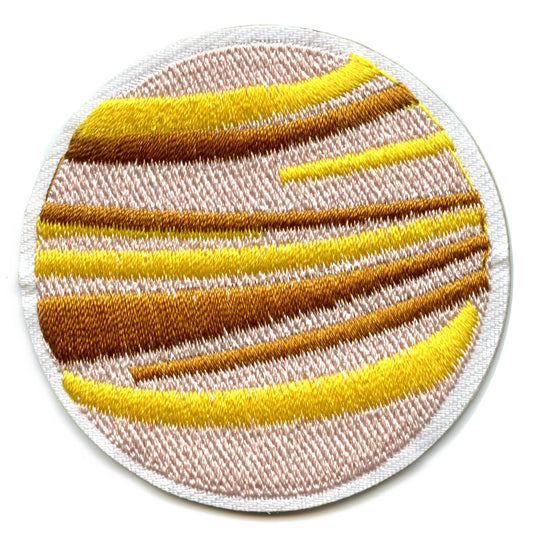 Small Planet Venus Embroidered Iron On Patch 