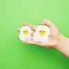 Kawaii Fried Egg Embroidered Iron On Patch (2pc) 