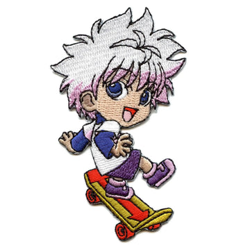 HunterXHunter Killua Skating Patch Full Body Pose Embroidered Iron On