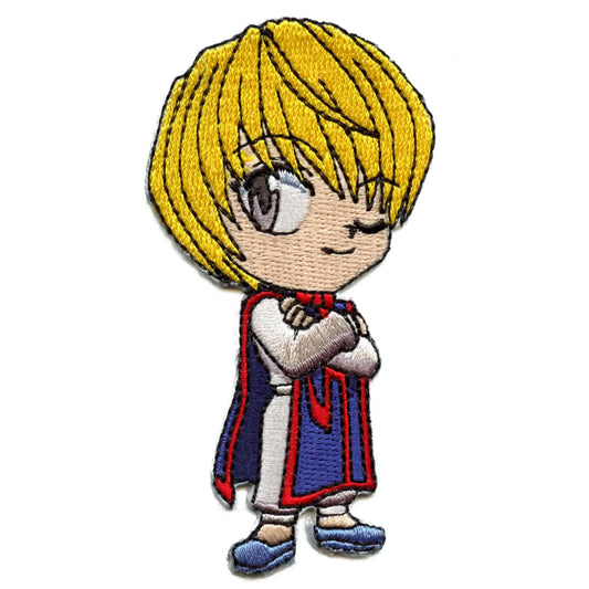 HunterXHunter Kurapika Wink Patch Crossed Arms Pose Embroidered Iron On