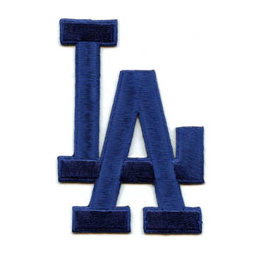 Los Angeles Dodgers L.A. Script Jersey Sleeve Patch (Solid Blue) 