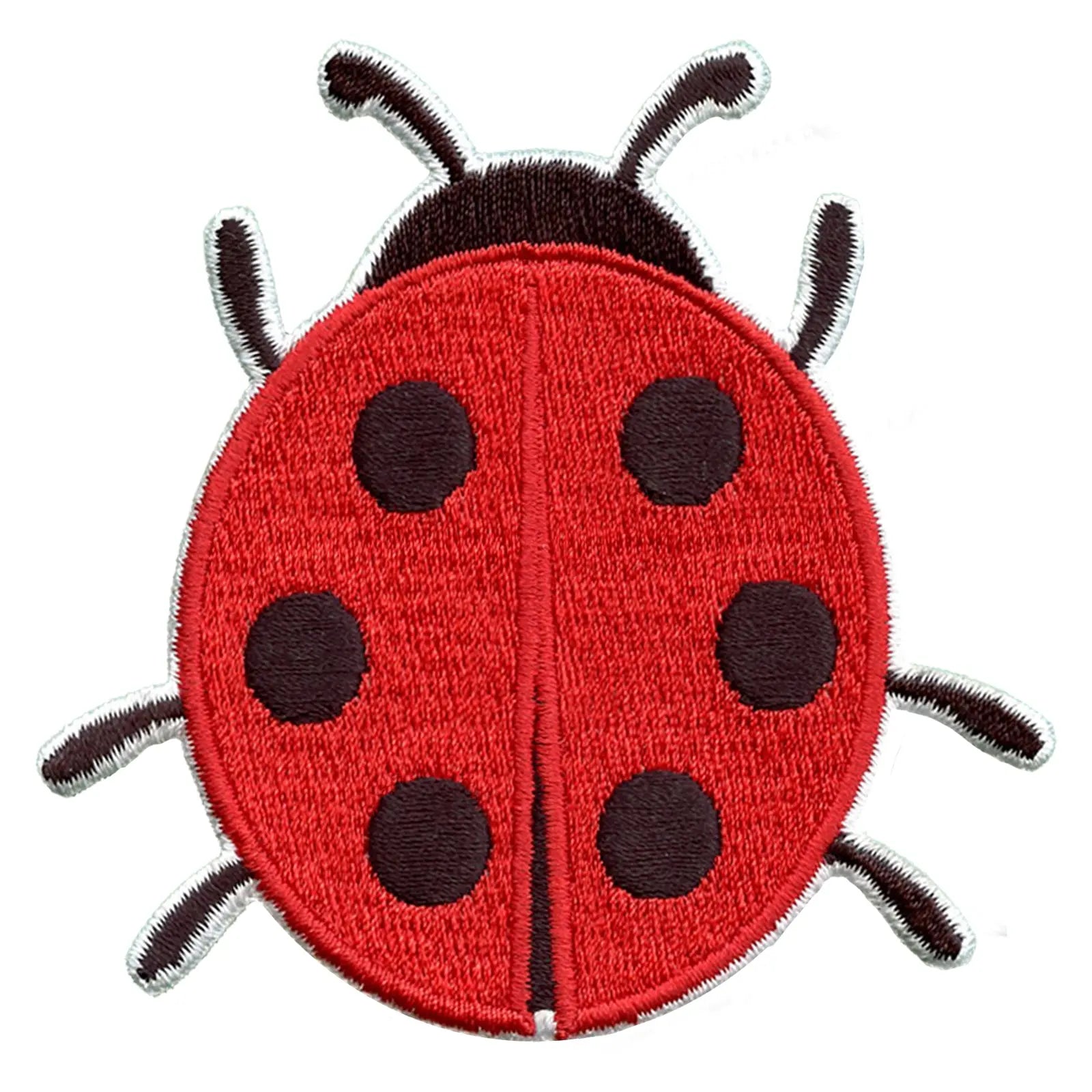 Red Ladybug Embroidered Iron On Patch 