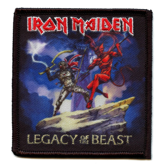 Official Iron Maiden Patch Legacy of the Beast Embroidered Iron On 