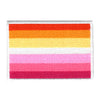 Lesbian Pride Flag Patch LGBTQ+ Embroidered Iron On 