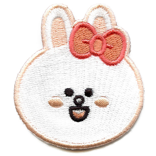 Line Friends Bunny Cony Head Embroidered Iron On Patch 