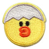 Line Friends Chick Sally Head With Eggshell Embroidered Iron On Patch 