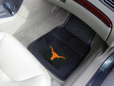 University of Texas Longhorns Heavy Duty 2-Piece Vinyl Car Mats Universal Fit 18" x 27" 