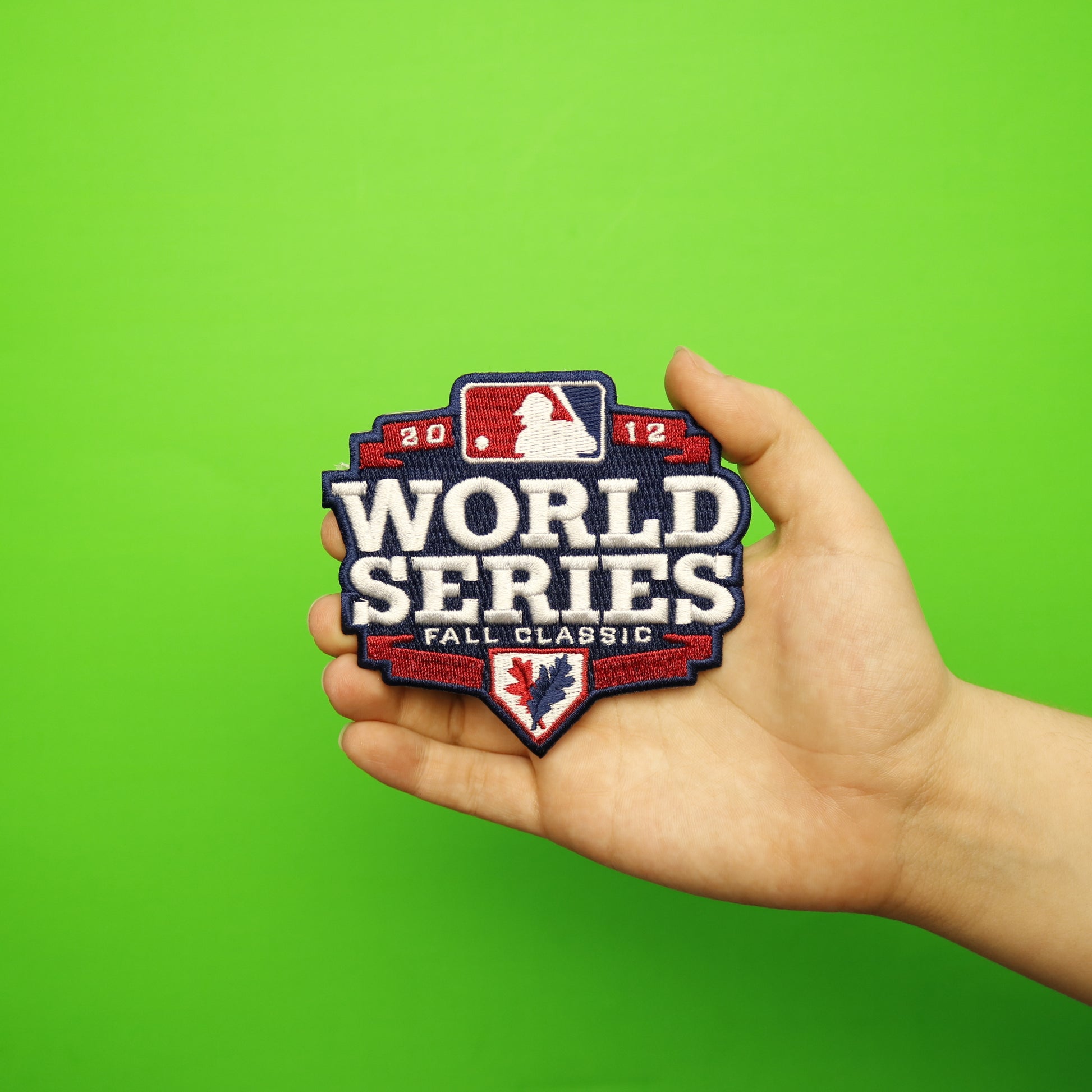 2012 MLB World Series Logo Jersey Sleeve Patch Fall Classic Detroit Tigers vs. San Francisco Giants 