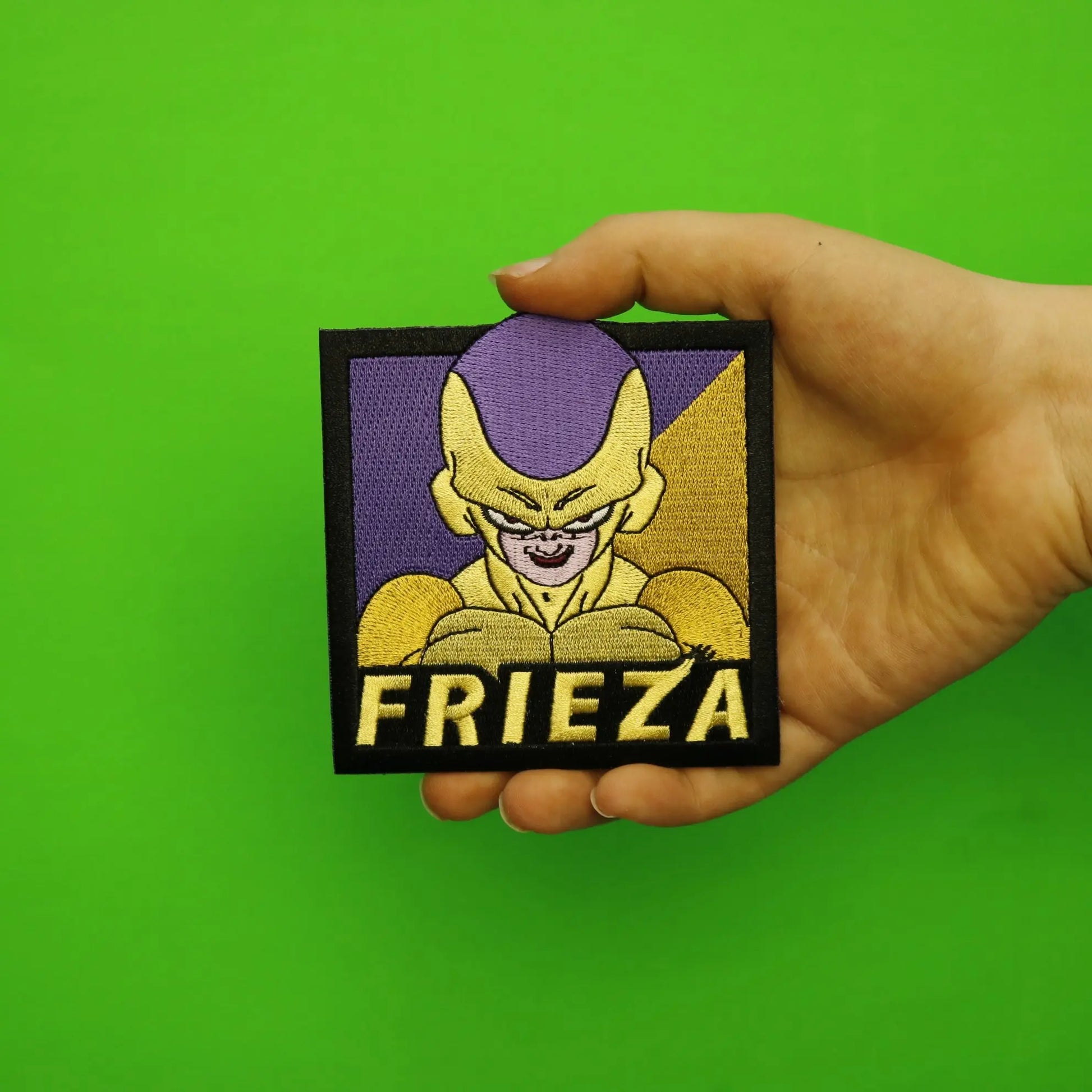 Dragon Ball Super Broly SSGSS Frieza Anime Square Embroidered Patch 